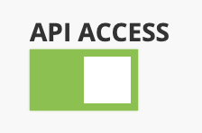 Enabled API Access option
